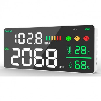 Монитор качества воздуха LEVENHUK WEZZER AIR PRO CN20, с шумомером